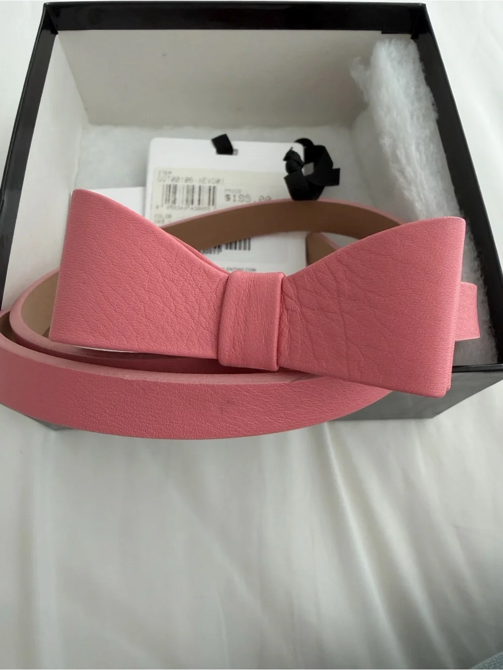 RED Valentino Pink Leather Bow Belt size 75 European